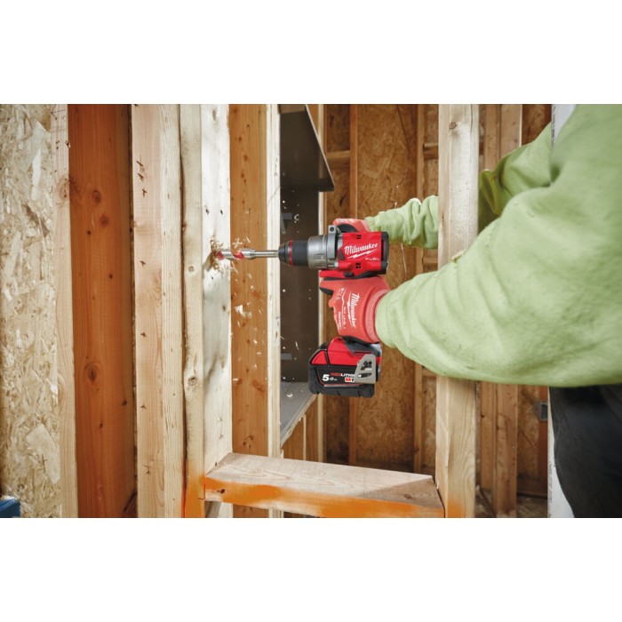 Дриль-шуруповерт акумуляторний безщітковий MILWAUKEE M18 FDD3-0, 158Нм (каркас, кліпса для ременя, бічна рукоять, картонна упако Дриль-шуруповерт акумуляторний безщітковий MILWAUKEE M18 FDD3-0, 158Нм (каркас, кліпса для ременя, бічна рукоять, картонна упако