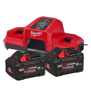 Енергокомплект Li-Ion MILWAUKEE, M18 FORGENRG-802 DBSC (зарядний пристрій M18 DBSC, 2 акумулятори М18 FB8 8Аг, картонне пакуванн