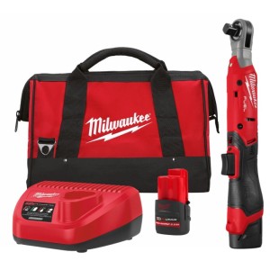 Гайковерт-тріскачка кутовий компактний акумуляторний безщітковий 1/2'' MILWAUKEE, M12 FIR12G2-252B, 108Нм (заряд. пристр., акум.
