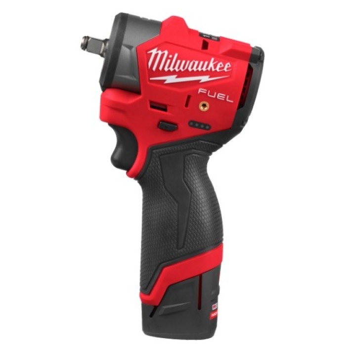 Гайковерт акумуляторний безщітковий 3/8'' MILWAUKEE, M12 FSCIWF38-252X, 305Нм, з кільцем (зарядний пристрій С12 С, 2 акумулятори Гайковерт акумуляторний безщітковий 3/8'' MILWAUKEE, M12 FSCIWF38-252X, 305Нм, з кільцем (зарядний пристрій С12 С, 2 акумулятори