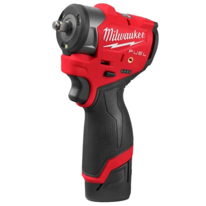 Гайковерт акумуляторний безщітковий 3/8'' MILWAUKEE, M12 FSCIWF38-252X, 305Нм, з кільцем (зарядний пристрій С12 С, 2 акумулятори Гайковерт акумуляторний безщітковий 3/8'' MILWAUKEE, M12 FSCIWF38-252X, 305Нм, з кільцем (зарядний пристрій С12 С, 2 акумулятори