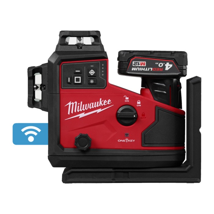 Нівелір 3D лазерний акумуляторний MILWAUKEE, M12 A3PLO-401C (360 градусів, зелений промінь) (зарядний пристрій С12 С, 1 акумуля Нівелір 3D лазерний акумуляторний MILWAUKEE, M12 A3PLO-401C (360 градусів, зелений промінь) (зарядний пристрій С12 С, 1 акумуля