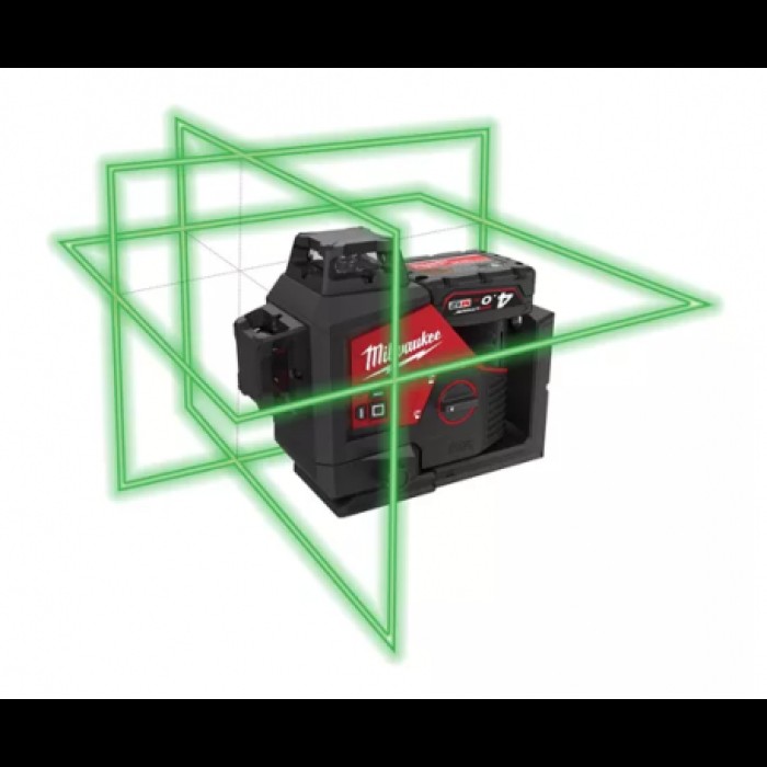 Нівелір 3D лазерний акумуляторний MILWAUKEE, M12 A3PLO-401C (360 градусів, зелений промінь) (зарядний пристрій С12 С, 1 акумуля Нівелір 3D лазерний акумуляторний MILWAUKEE, M12 A3PLO-401C (360 градусів, зелений промінь) (зарядний пристрій С12 С, 1 акумуля