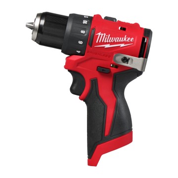 Дриль-шурупокрут акумуляторний безщітковий MILWAUKEE, M12 BLDDRC-0, 40Нм (каркас, кліпса для ременя, картонне пакування)