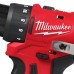 Дриль-шуруповерт акумуляторний безщітковий MILWAUKEE, M12 BLDDRC-202C, 40Нм (зарядний пристрій С12, 2 акумулятори М12 В2 2Аг, кл