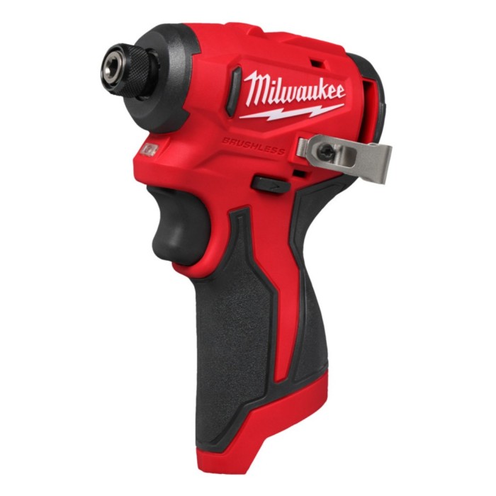 Шуруповерт ударний акумуляторний безщітковий 1/4'' HEX MILWAUKEE, M12 BLIDRC-0, 124Нм (каркас, кліпса для ременя, картонне пакув Шуруповерт ударний акумуляторний безщітковий 1/4'' HEX MILWAUKEE, M12 BLIDRC-0, 124Нм (каркас, кліпса для ременя, картонне пакув