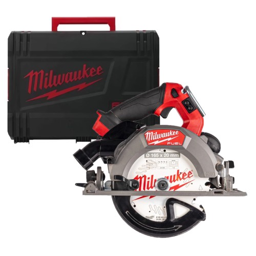 Пила дискова ручна акумуляторна безщіткова MILWAUKEE, M18 FCSDC165-0C, діаметр 165мм (каркас, кейс)