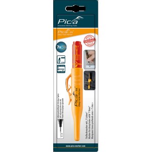 Маркер фірмовий з довгим носиком Pica-Ink Deep Hole Marker, 150/41 синій