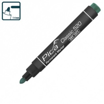 Маркер перманентний Pica 520/36 Classic Permanent Marker bullet tip, зелений
