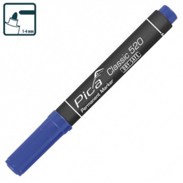 Маркер перманентний Pica 520/41 Classic Permanent Marker bullet tip, синій