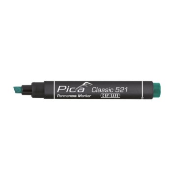 Маркер перманентний Pica Chisel tip, 521/36, зі скошеним носиком, зелений