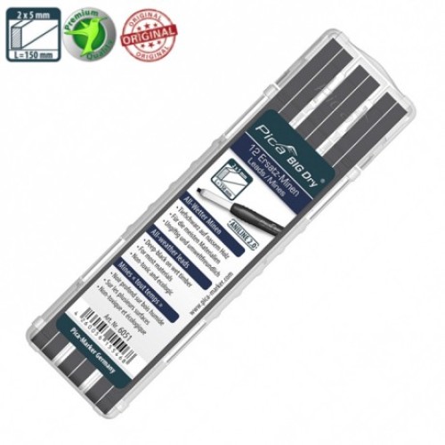 Стрижні запасні, 6051 для Pica BIG Dry, ANILINE 2.0 водостійкий, 12шт