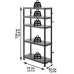 Система стелажів QBRICK SYSTEM REGULAR Mix 74/32см, 5 полиць, 100 кг (5901238263296)