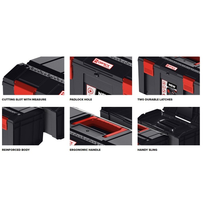 Ящики для інструментів QBRICK REGULAR R-BOX SET: 19+16+13 (495 x 294 x 280) мм Ящики для інструментів QBRICK REGULAR R-BOX SET: 19+16+13 (495 x 294 x 280) мм