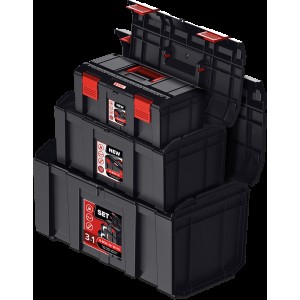 Ящики для інструментів QBRICK REGULAR R-BOX SET: 19+16+13 (495 x 294 x 280) мм