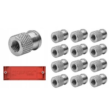 Адаптери різьбові QBRICK SYSTEM Threaded inserts М8 (12шт) (5901238258230)