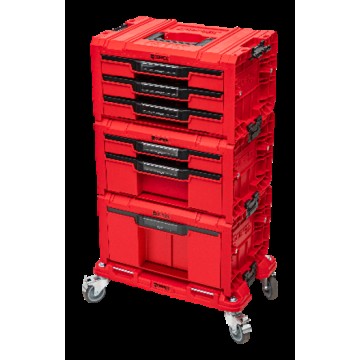 Набір ящиків QBRICK SYSTEM PRO RED DRAWER WORKSHOP SET 6, 2.0 RED ULTRA HD CUSTOM мобільна шафа (525x345x885мм) (5901238260370)