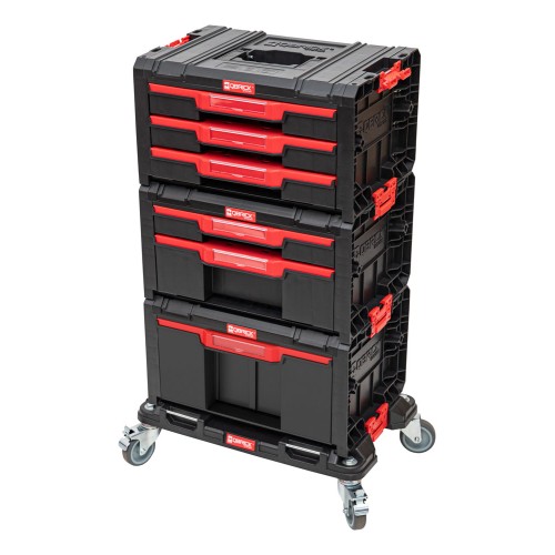 Набір ящиків QBRICK SYSTEM PRO DRAWER WORKSHOP SET 5 2.0 мобільна шафа (525x345x885мм) (5901238260547)
