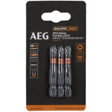 Біта ударна AEG AAK502PZ3, PZ3, 50мм (3шт)