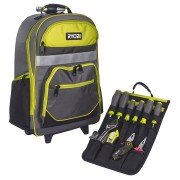 Рюкзак для інструменту RYOBI RSSBP2, 25л, на коліщатках, телескопічне руків'я, поліестер 600D