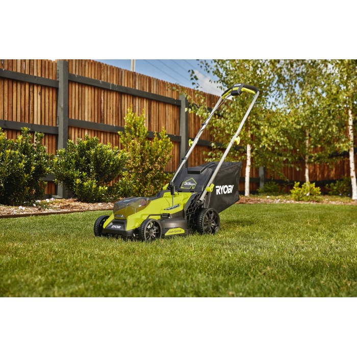 Газонокосарка акумуляторна безщіткова RYOBI RY18LMX33A-150 Газонокосарка акумуляторна безщіткова RYOBI RY18LMX33A-150