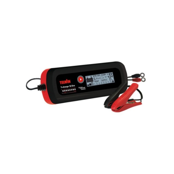 Зарядний пристрій Telwin T-CHARGE 12 EVO 100-240V 6V/12V Зарядний пристрій Telwin T-CHARGE 12 EVO 100-240V 6V/12V
