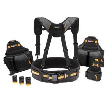 Набір Toughbuilt, ремінь, підтяжки, 3 сумки с кліпсами, TB-CT-101-5