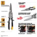 Ножиці по металу TOUGHBUILT TB-H4-60-SL, подовжені 300мм прямі