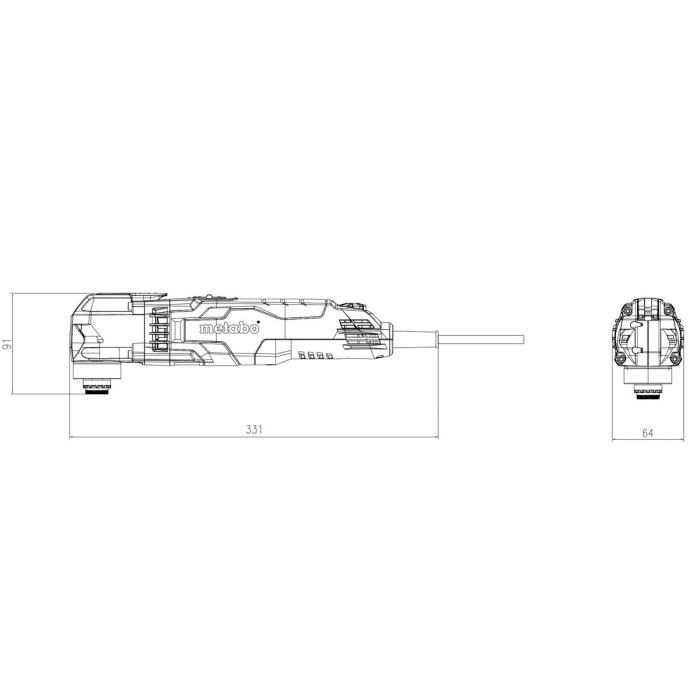 Багатофункційний інструмент METABO MT 400 Quick SET (601406500) Багатофункційний інструмент METABO MT 400 Quick SET (601406500)