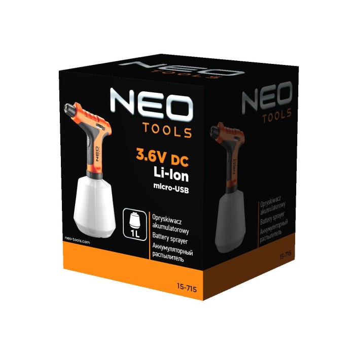 Акумуляторний обприскувач NEO TOOLS 15-715 Акумуляторний обприскувач NEO TOOLS 15-715