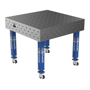 Зварювальний стіл PLUS на колесах 1000x1000 mm fi16 mm Сітка 100x100 mm