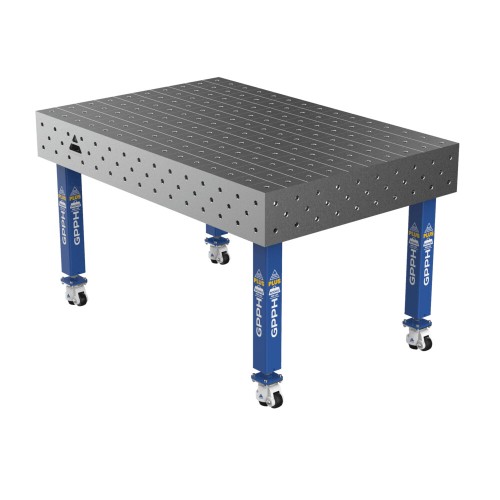 Зварювальний стіл PLUS на колесах 1500x1000 mm fi16 mm Сітка 100x100 mm