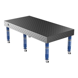 Зварювальний стіл PLUS на колесах 2400x1200 mm fi16 mm Сітка 100x100 mm