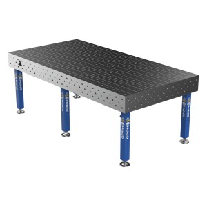 Зварювальний стіл PLUS на опорах 2400x1200 mm fi16 mm Сітка 100x100 mm