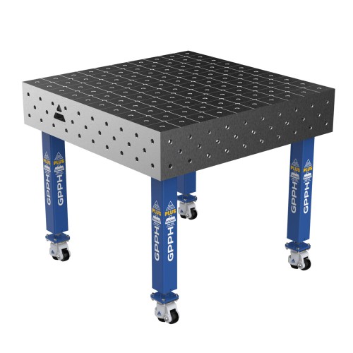 Зварювальний стіл PLUS на колесах 1000x1000 mm fi16 mm Сітка Діагональна