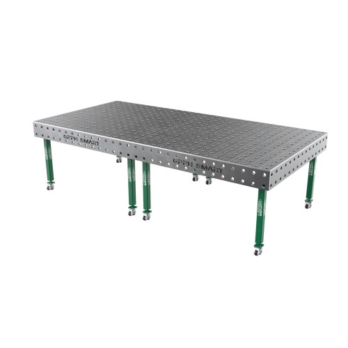 Зварювальний стіл GPPH SMART 12 mm на колесах 3000x1480 mm fi28 mm Сітка 100x100 mm