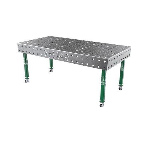 Зварювальний стіл GPPH SMART 15 mm на колесах 2000x1000 mm fi28 mm Сітка 100x100 mm