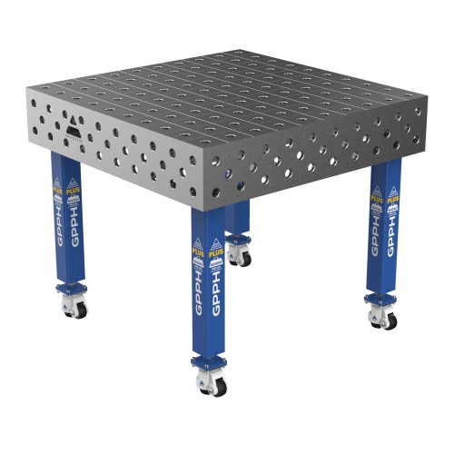 Зварювальний стіл PLUS на колесах 1000x1000 mm fi28 mm Сітка 100x100 mm