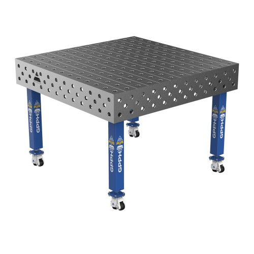 Зварювальний стіл PLUS на колесах 1200x1200 mm fi28 mm Сітка 100x100 mm