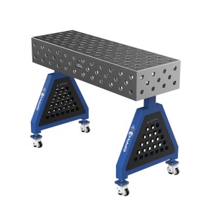 Зварювальна опора TRESTLE EXPERT на колесах 1200x400x200 mm fi 28 mm Сітка Діагональна