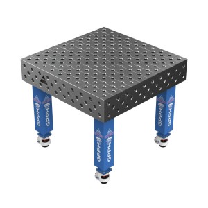 Зварювальний стіл EXPERT на колесах 1000x1000 mm fi28 mm Сітка Діагональна