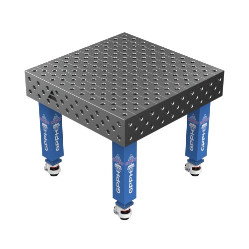 Зварювальний стіл EXPERT на колесах 1000x1000 mm fi28 mm Сітка Діагональна