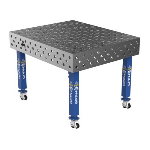 Зварювальний стіл PLUS на колесах 1200x1000 mm fi28 mm Сітка Діагональна