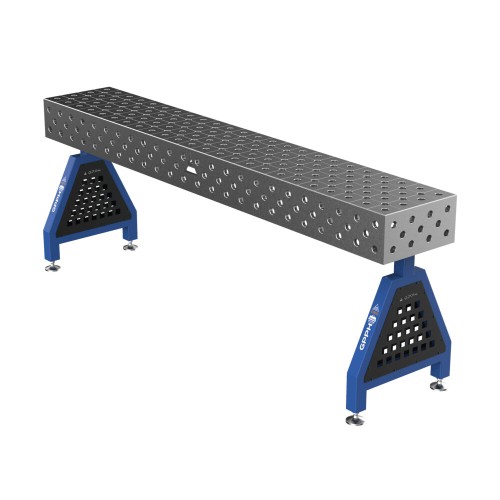 Зварювальна опора TRESTLE PRO на опорах 2400x400x200 mm fi 28 mm Сітка Діагональна