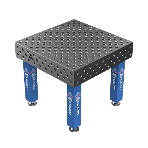 Зварювальний стіл EXPERT на опорах 1000x1000 mm fi28 mm Сітка Діагональна