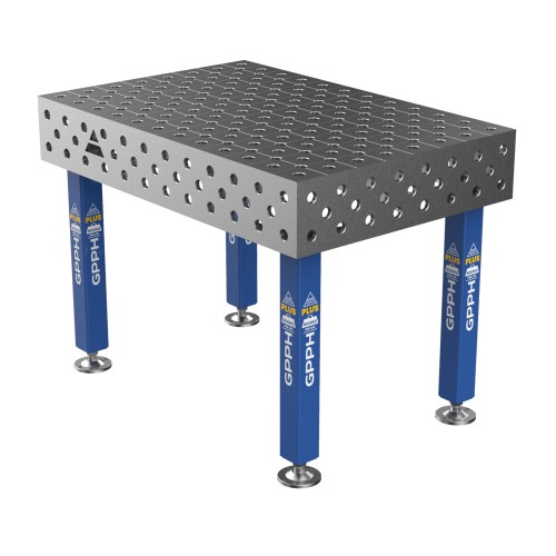 Зварювальний стіл PLUS на опорах 1200x800 mm fi28 mm Сітка Діагональна