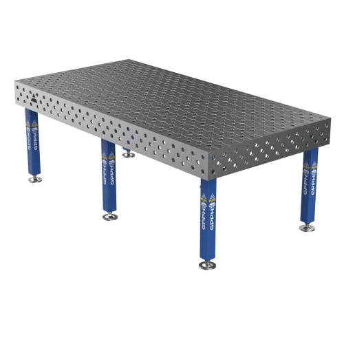 Зварювальний стіл PLUS на опорах 2400x1200 mm fi28 mm Сітка Діагональна