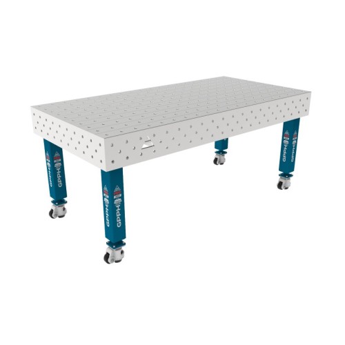 Зварювальний стіл PRO INOX на колесах 2000x1000 mm fi16 mm Сітка 100x100 mm