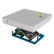 Зварювальний стіл PLUS INOX з гідравлічною системою підйому 1500x1480 mm fi16 mm Сітка 100x100 mm