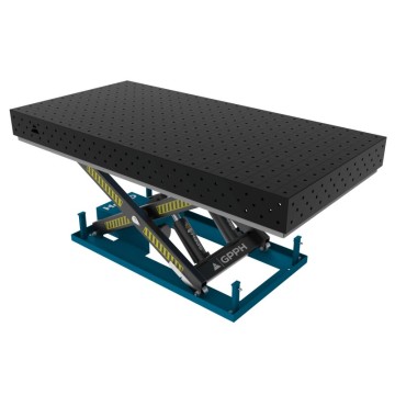 Зварювальний стіл PRO з гідравлічною системою підйому 2400x1200 mm fi16 mm Сітка 100x100 mm